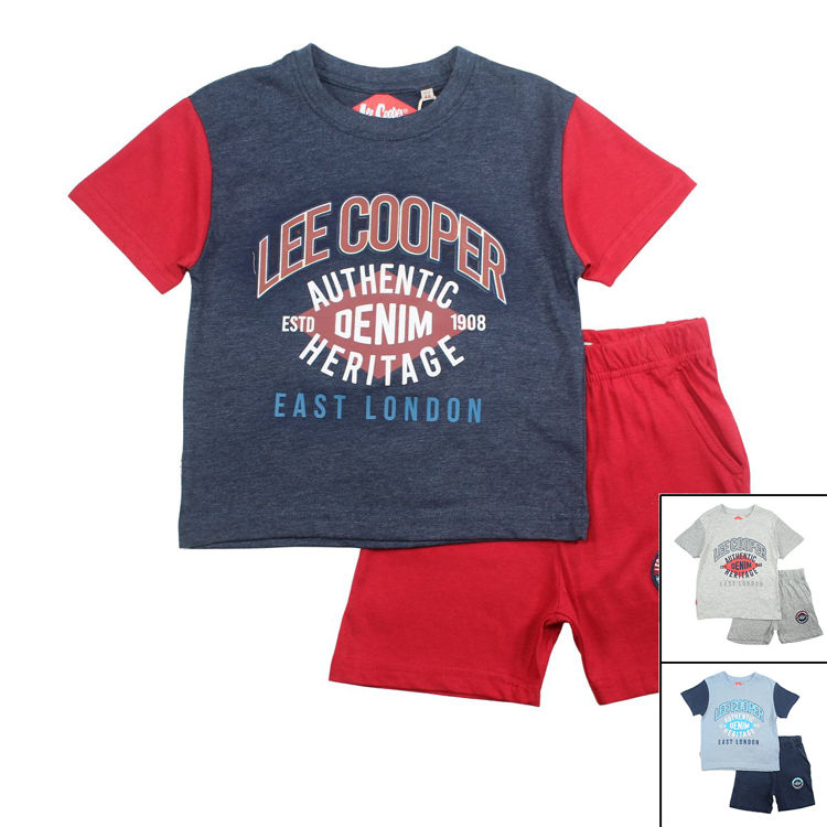 Picture of GLC2121 LEE COOPER BOYS 100% COTTON TWO PIECE SET